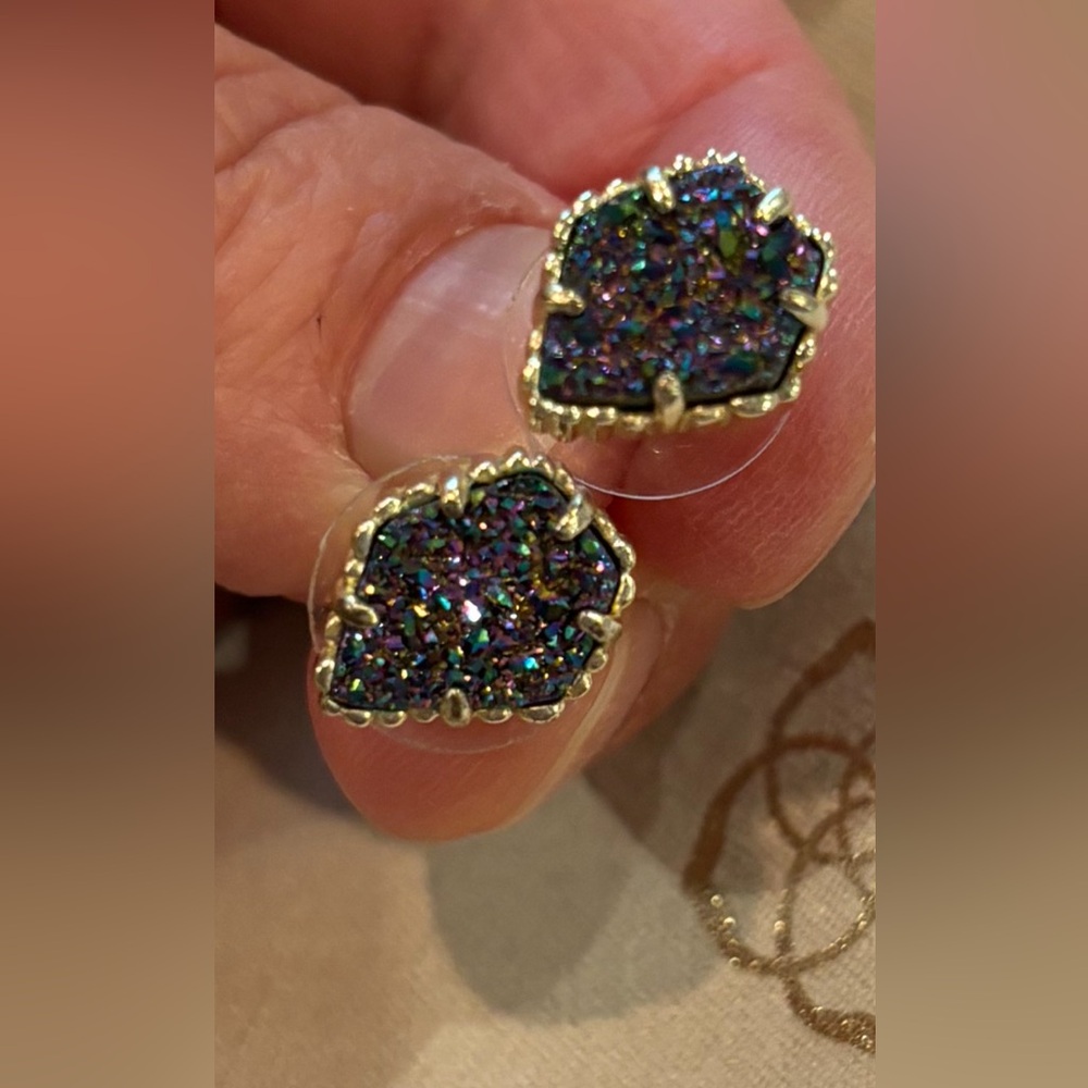 Kendra Scott Tessa multi color drusy  earrings